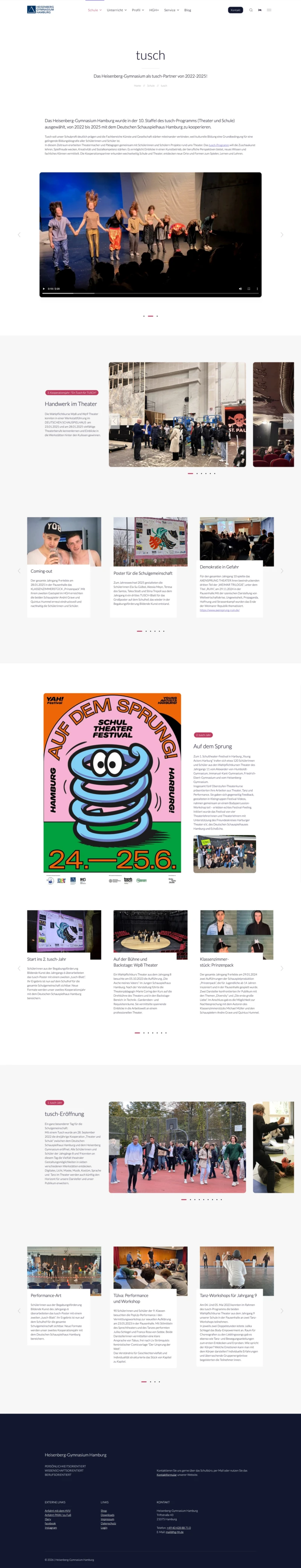 Website Relaunch Schule